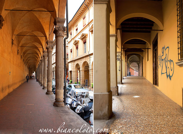 Портики города Болонья.