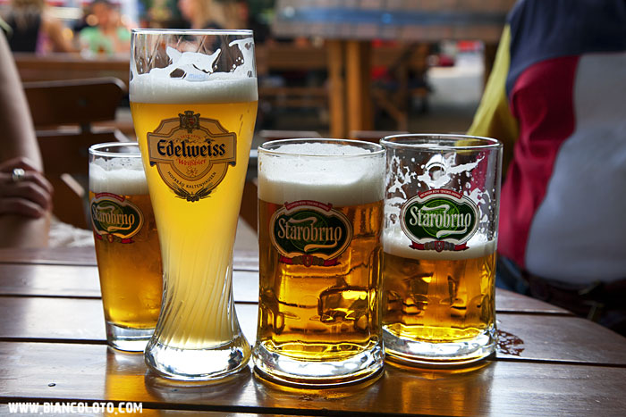 Чешкое пиво. Брно. Чехия.
