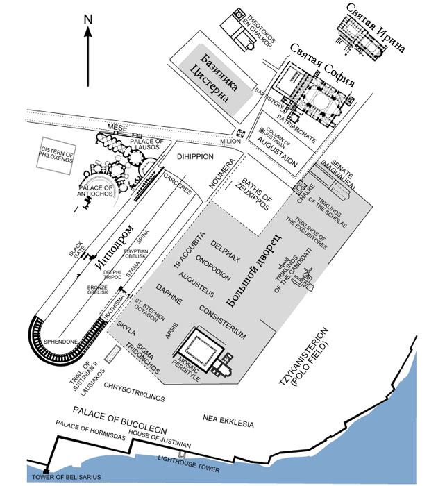 Карта Константинополя