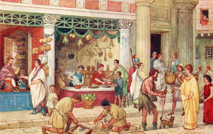 Что было на столах у древних римлян 