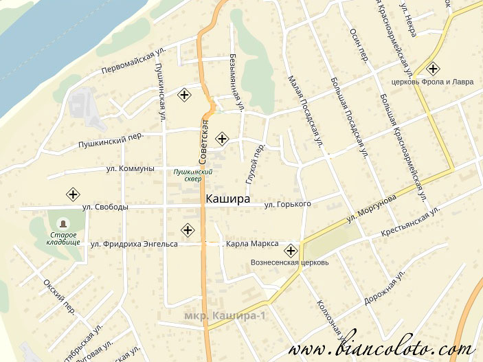 Карта Каширы