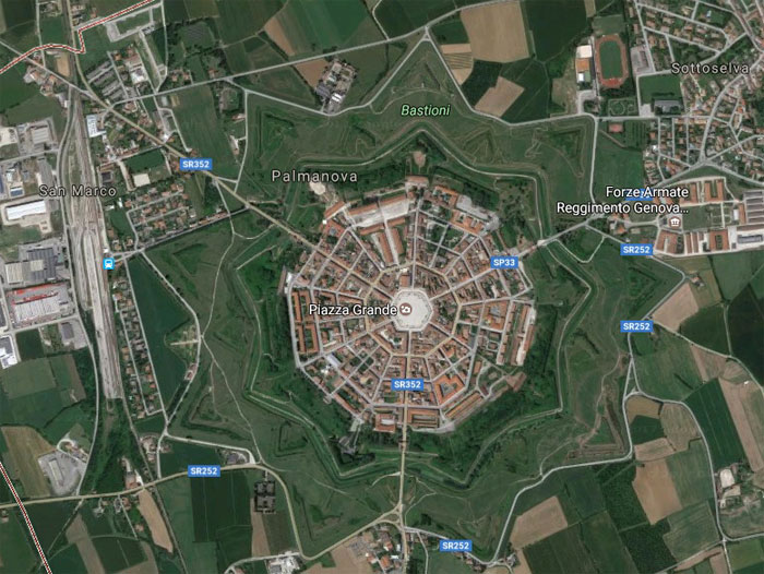 Скрин Google map - Пальманова (Palmanova)