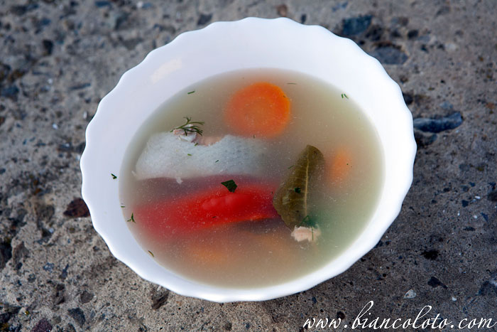 Рыбный суп. база отдыха «Клевое место»