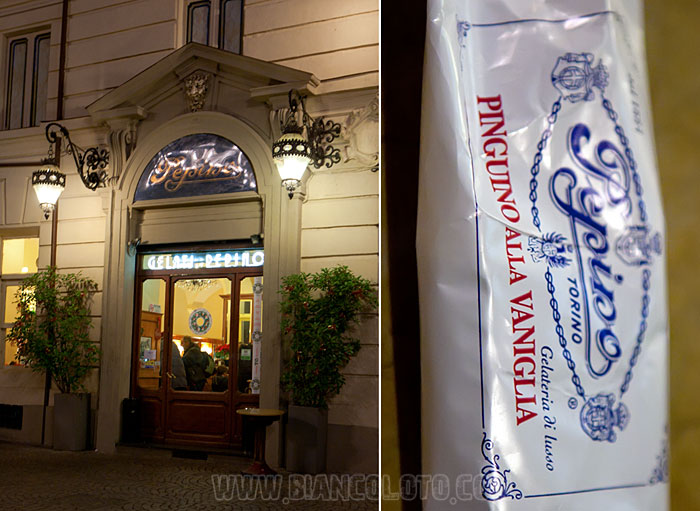 Джелатерия Пепино и мороженое Пингвин. Турин