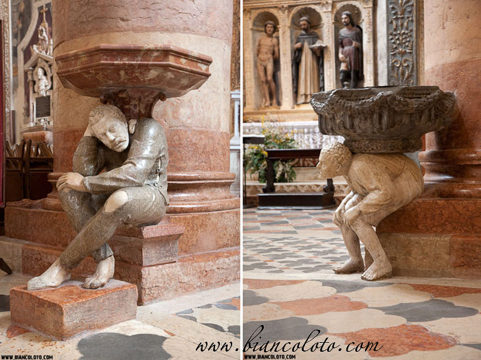 Чаши для святой воды в базилики Святой Анастасии